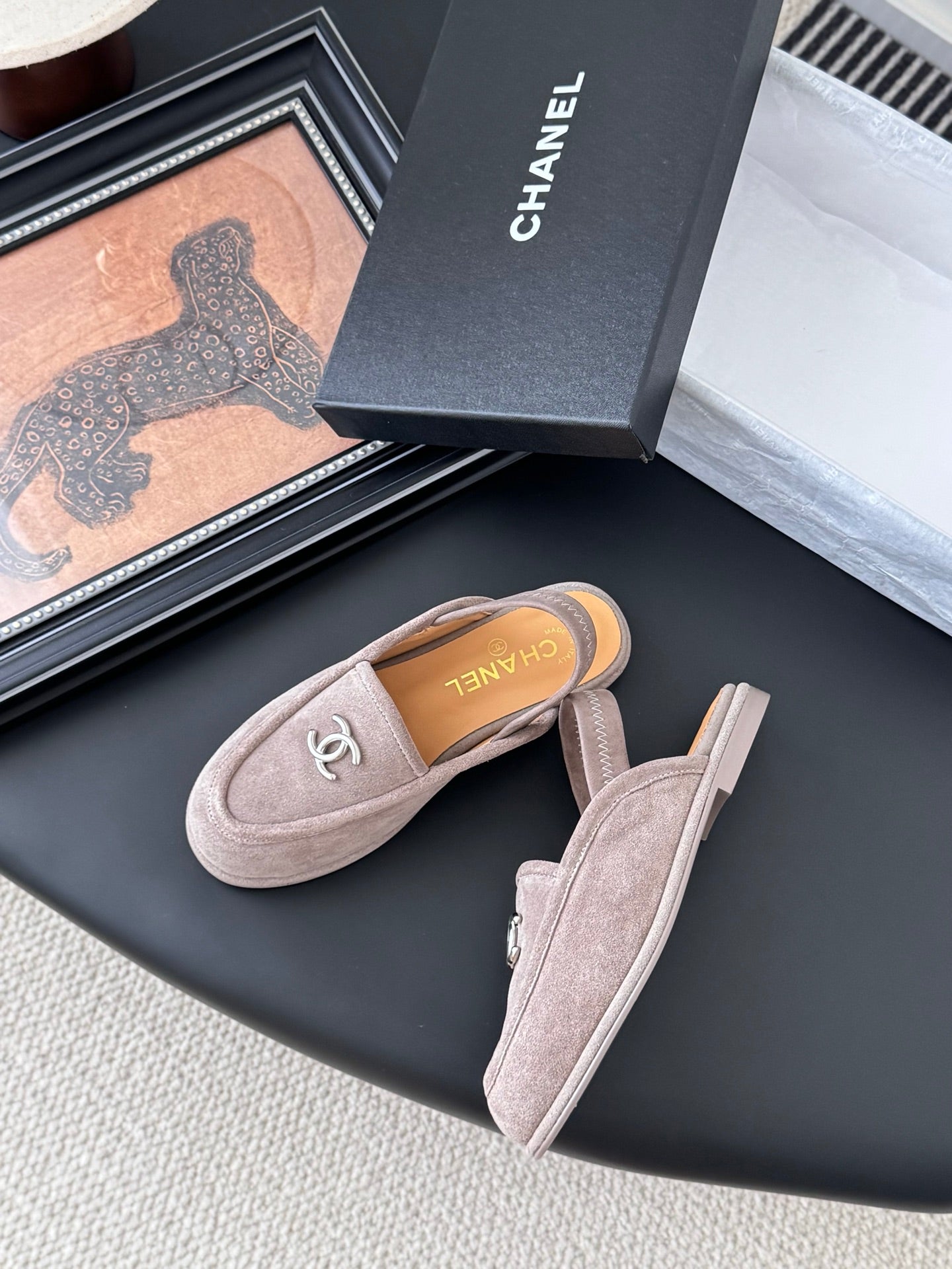 Chanel 25K Autumn/Winter Suede Mules