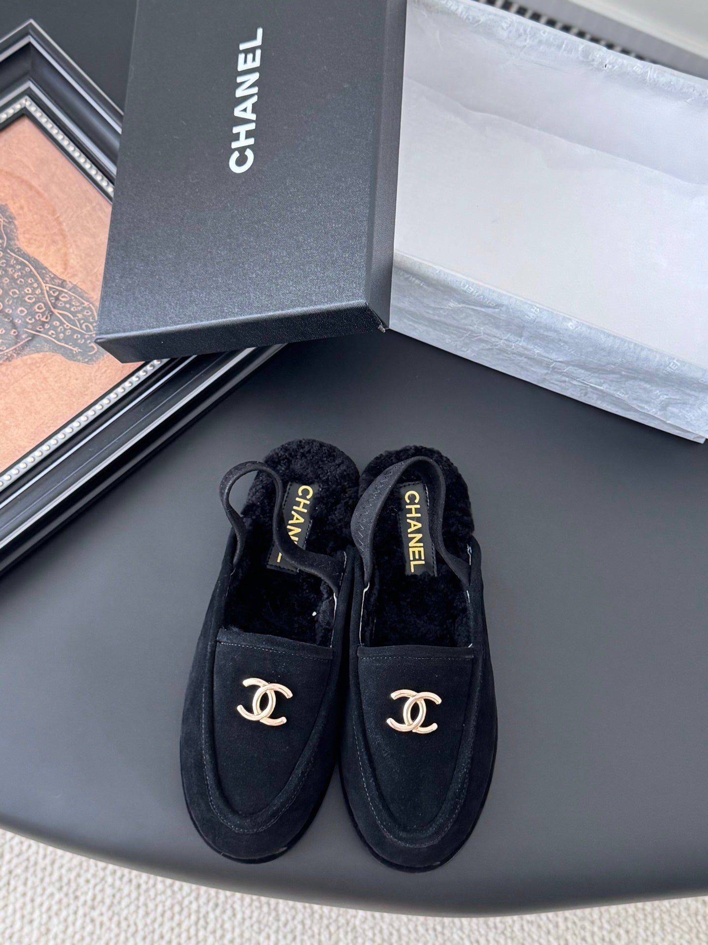 Chanel 24K Autumn/Winter Furry Mules
