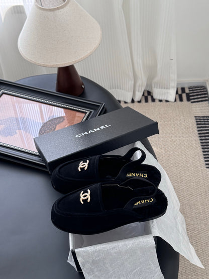 Chanel 24K Autumn/Winter Furry Mules