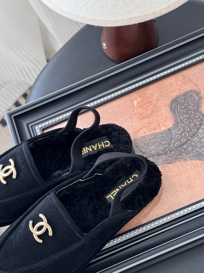 Chanel 24K Autumn/Winter Furry Mules
