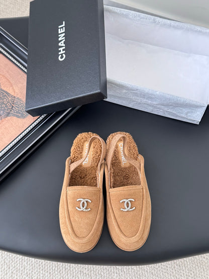 Chanel 24K Autumn/Winter Furry Mules