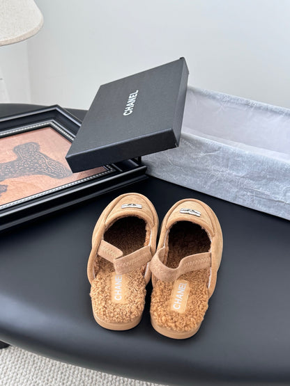 Chanel 24K Autumn/Winter Furry Mules
