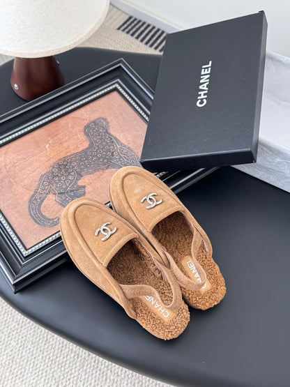 Chanel 24K Autumn/Winter Furry Mules