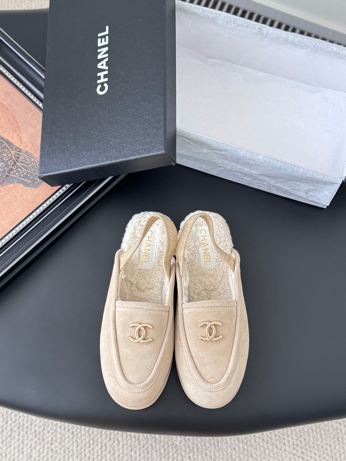Chanel 24K Autumn/Winter Furry Mules