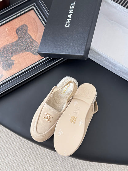 Chanel 24K Autumn/Winter Furry Mules
