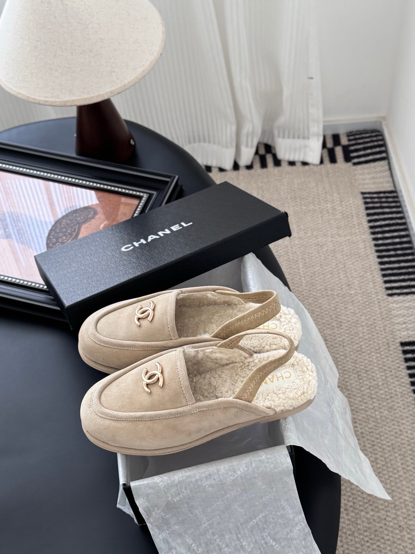 Chanel 24K Autumn/Winter Furry Mules