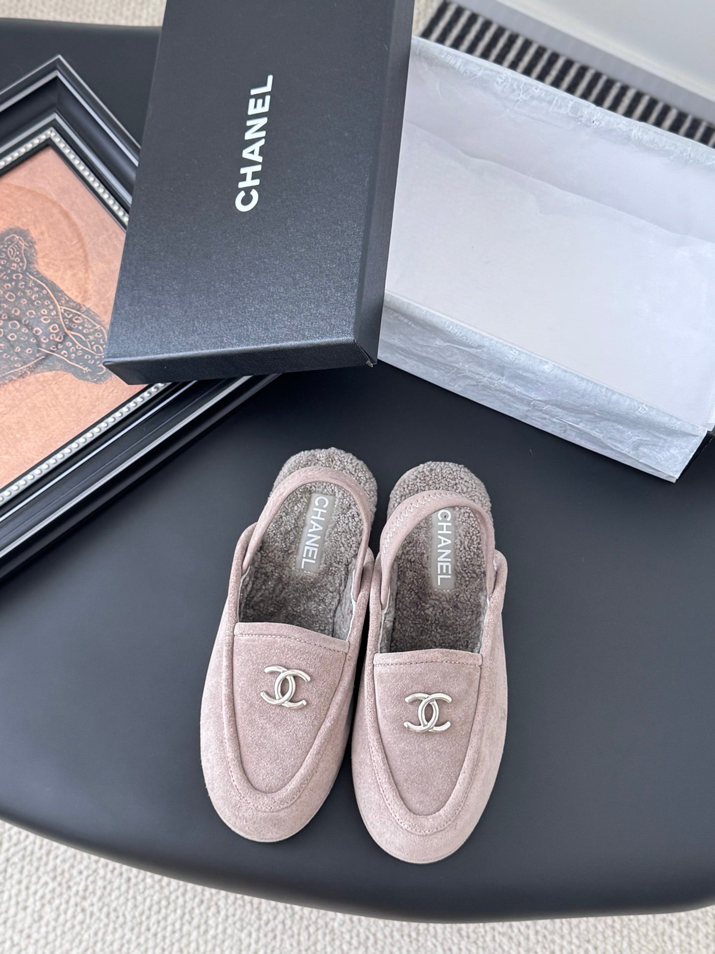 Chanel 24K Autumn/Winter Furry Mules