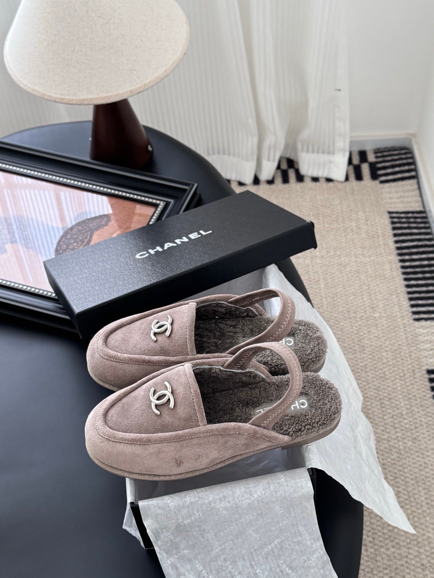 Chanel 24K Autumn/Winter Furry Mules