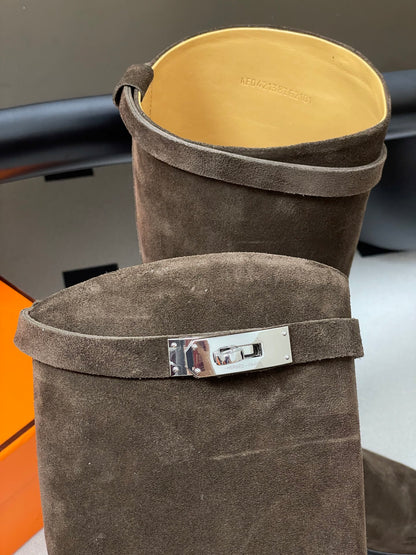 Hermès Jumping Kelly Buckle Knee-High Boots