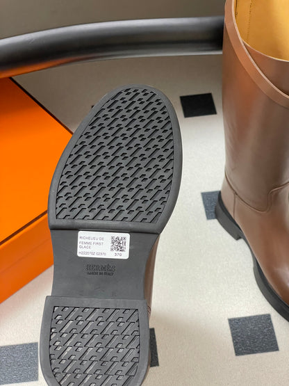 Hermès Jumping Kelly Buckle Knee-High Boots