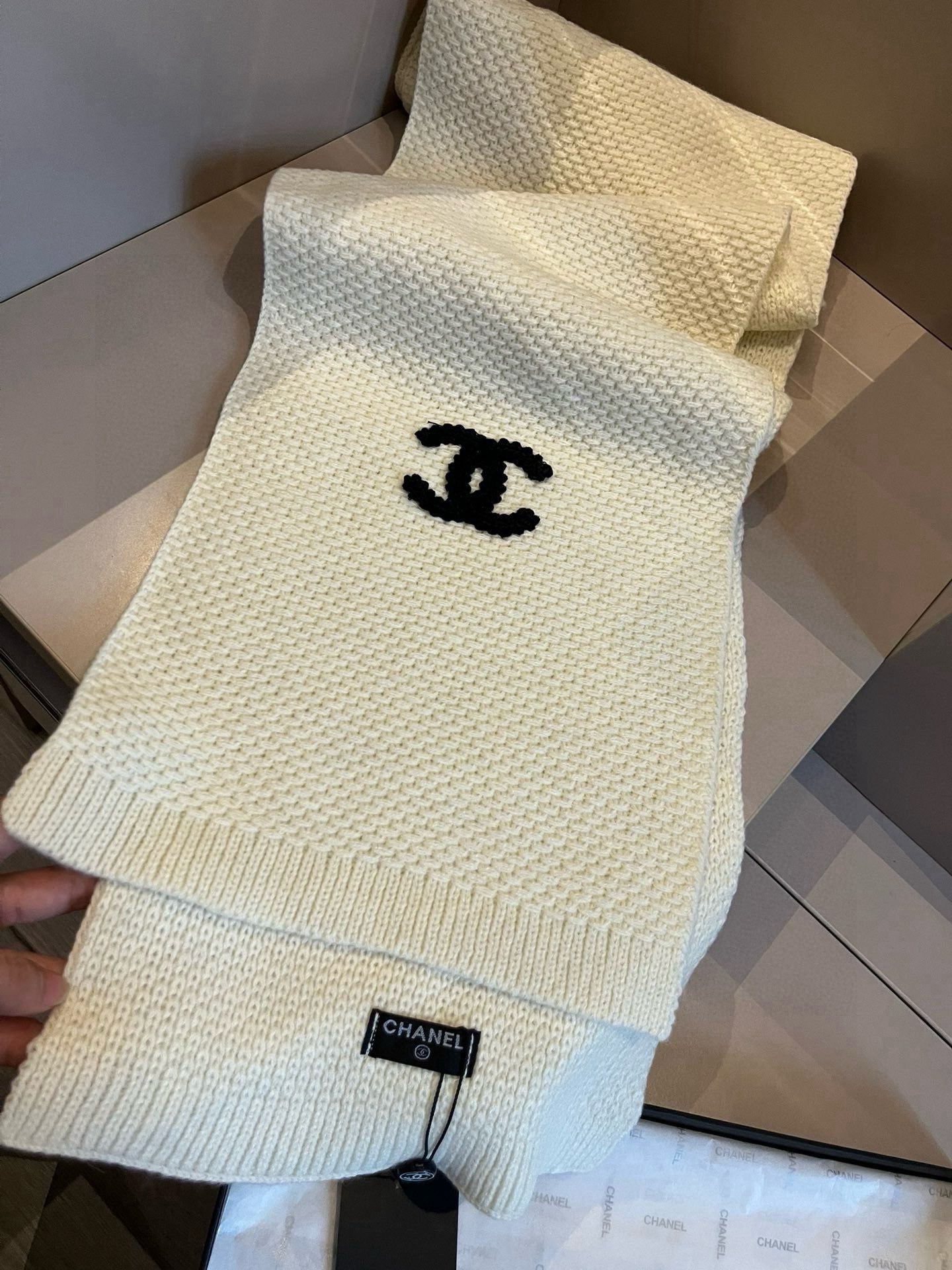 Chanel Scarf and Hat Set