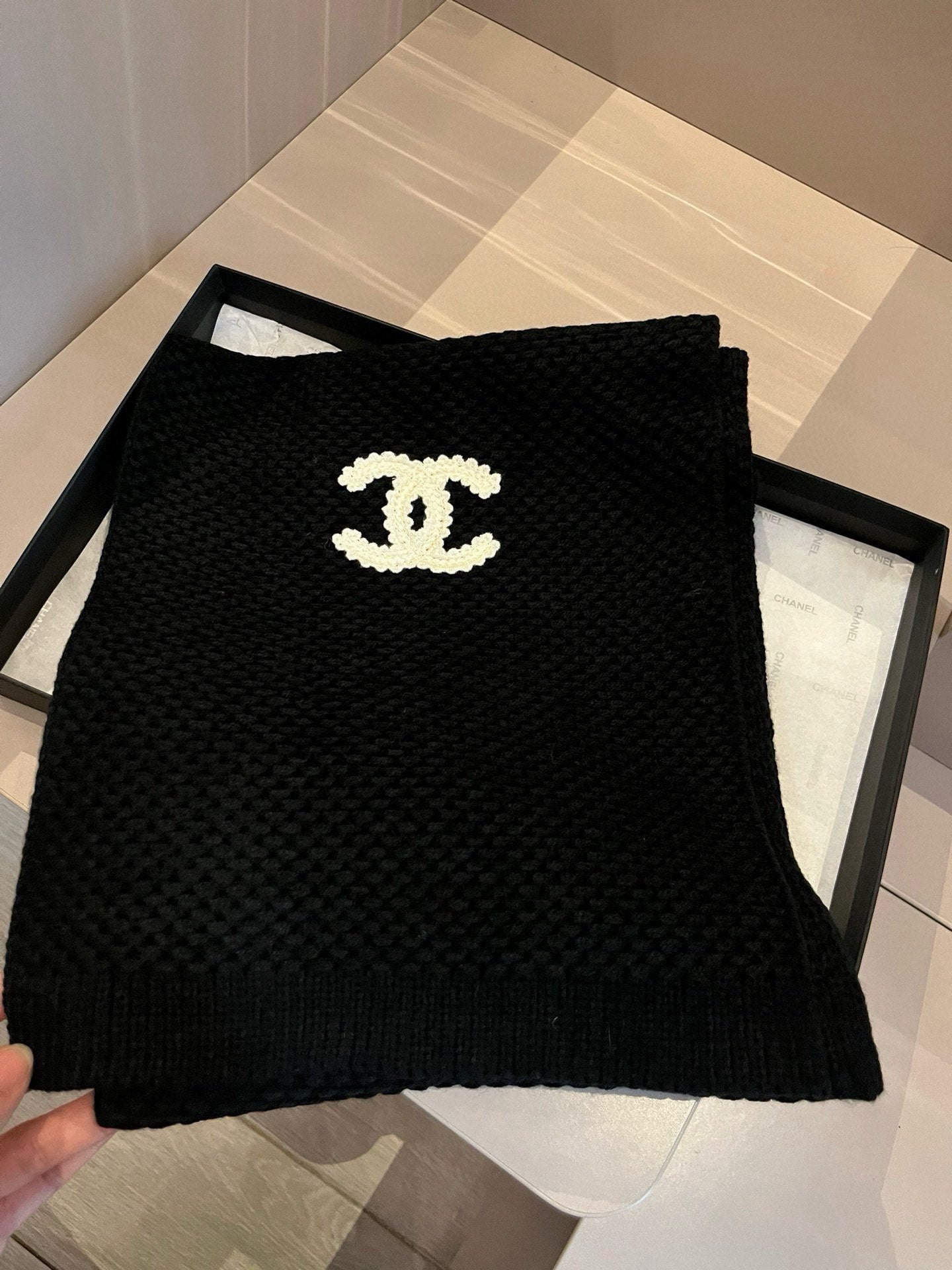 Chanel Scarf and Hat Set