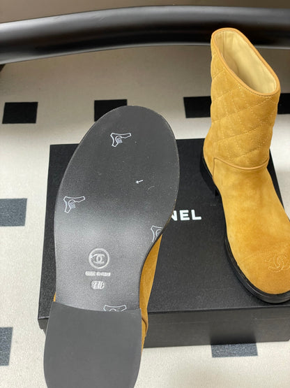 Chanel Spliced Quilted Ankle Boots – 25FW