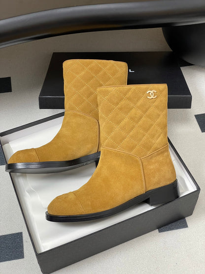Chanel Spliced Quilted Ankle Boots – 25FW