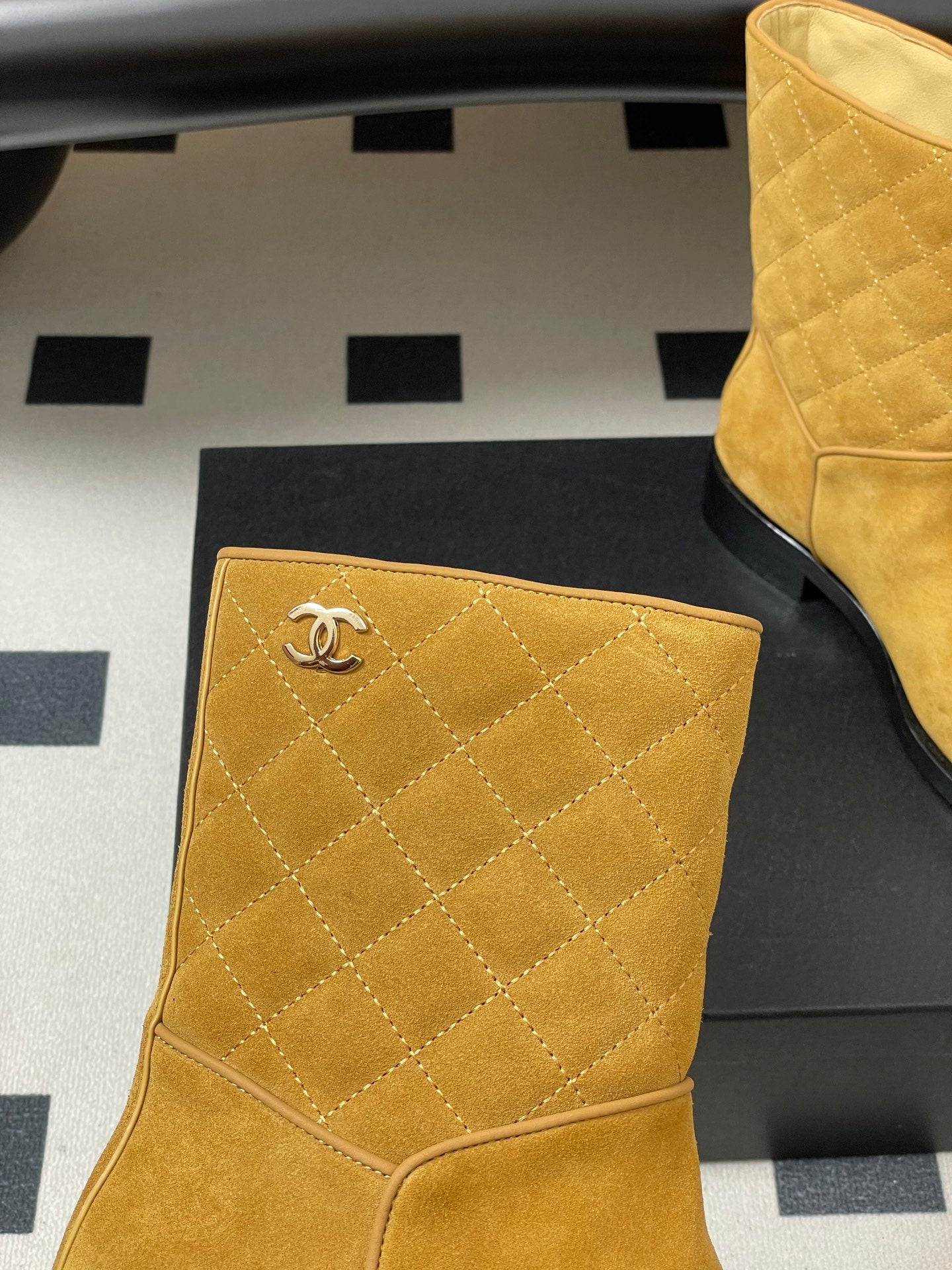 Chanel Spliced Quilted Ankle Boots – 25FW