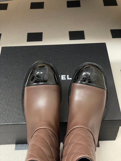 Chanel Spliced Quilted Ankle Boots – 25FW