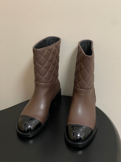 Chanel Spliced Quilted Ankle Boots – 25FW