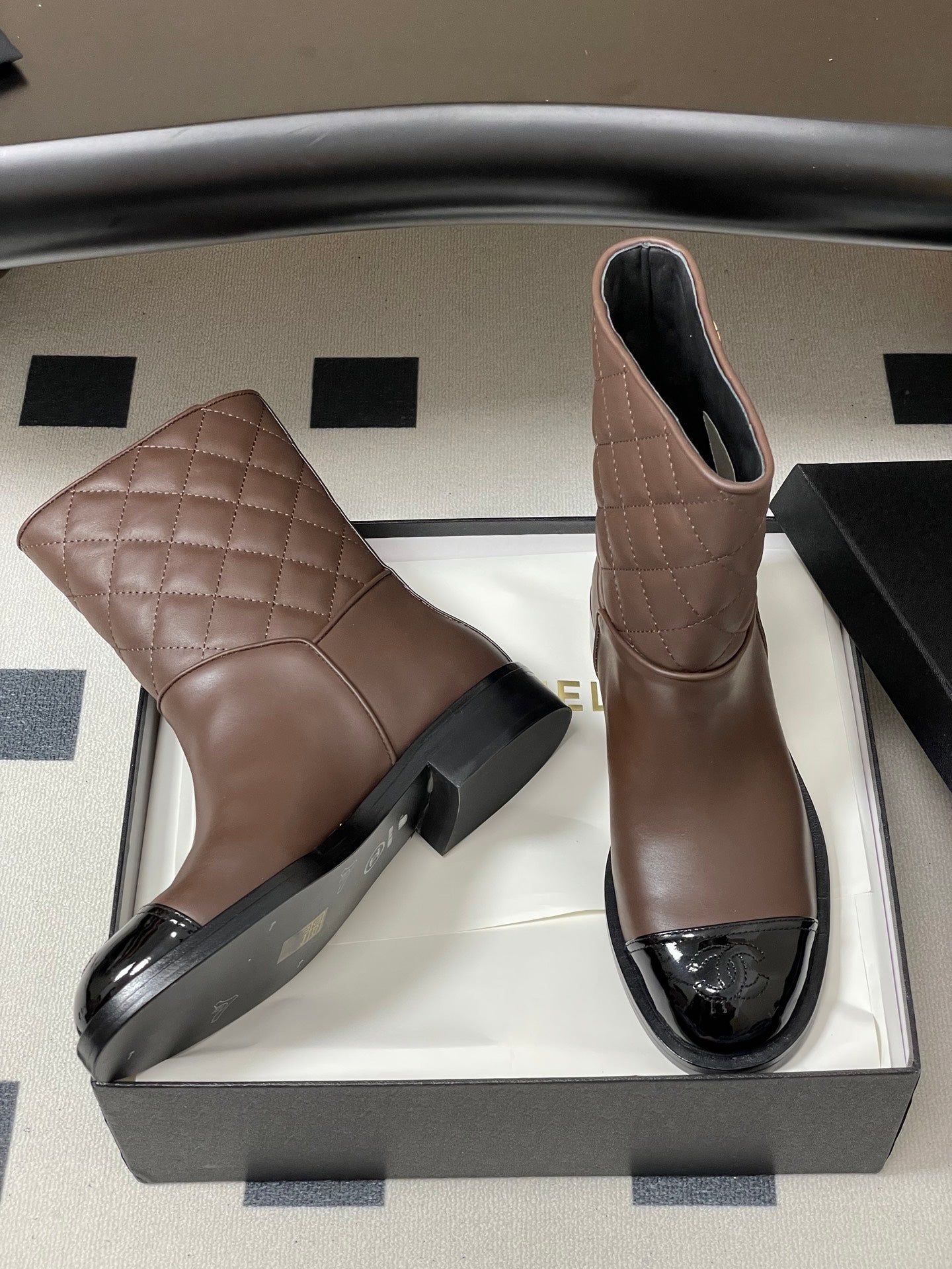 Chanel Spliced Quilted Ankle Boots – 25FW