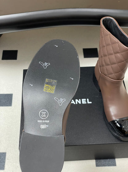 Chanel Spliced Quilted Ankle Boots – 25FW