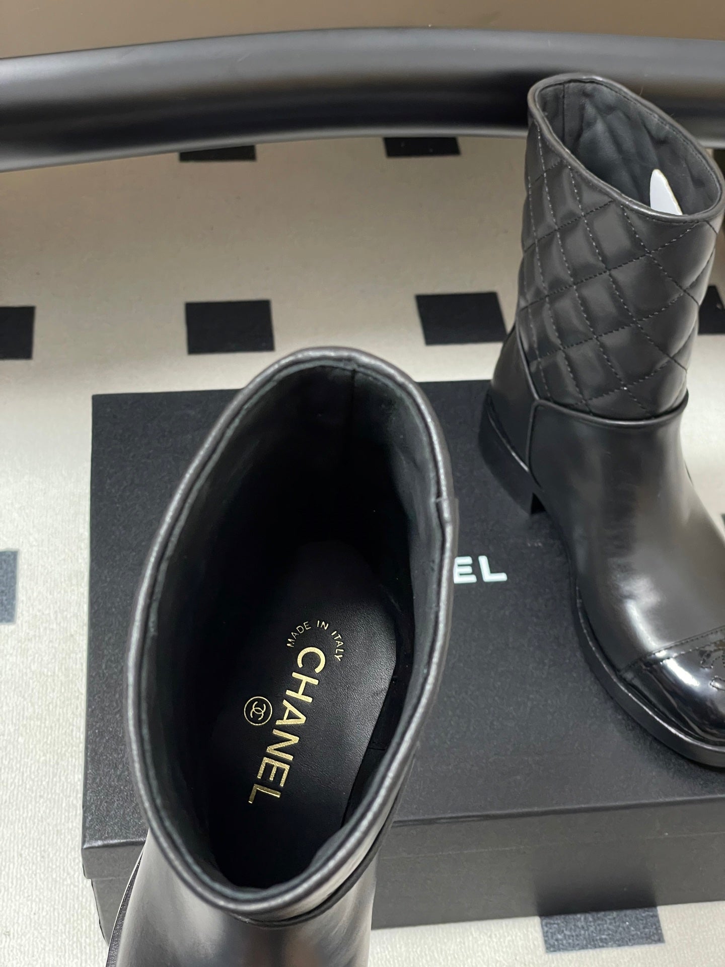 Chanel Spliced Quilted Ankle Boots – 25FW
