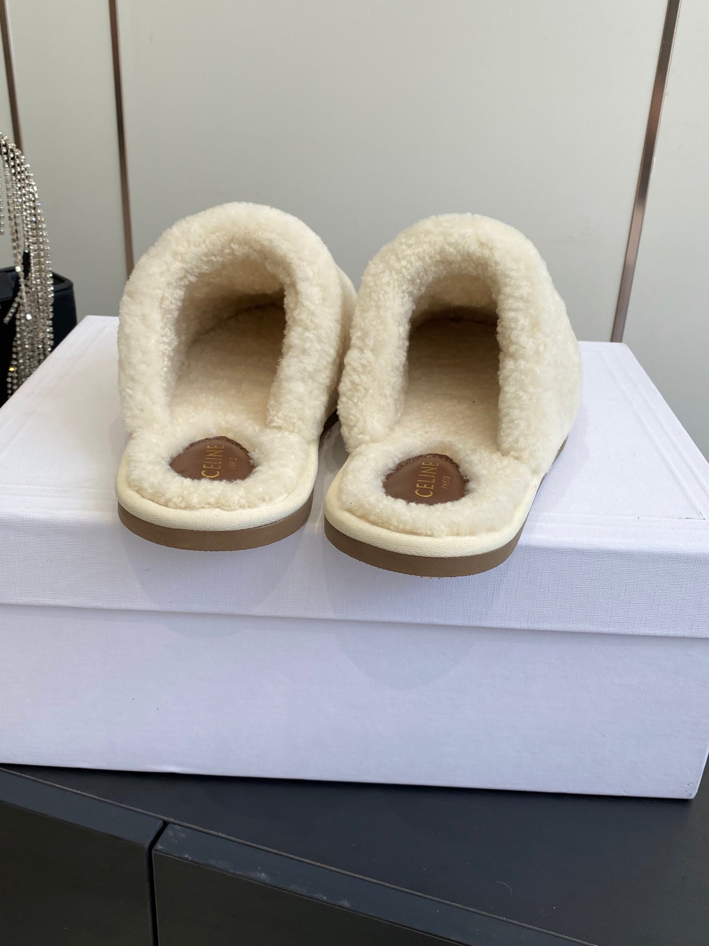 Celine Triomphe Wool Slippers – Autumn/Winter Collection