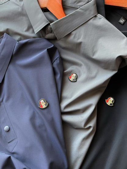 Moncler Lightweight Business Casual Seamless Polo Shirt – 2024 Collection