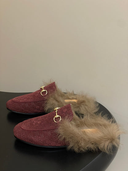 Gucci Princetown Classic Wool Mules – 2025 Fall Latest Edition