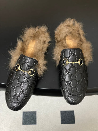 Gucci Princetown Classic Wool Mules – 2025 Fall Latest Edition