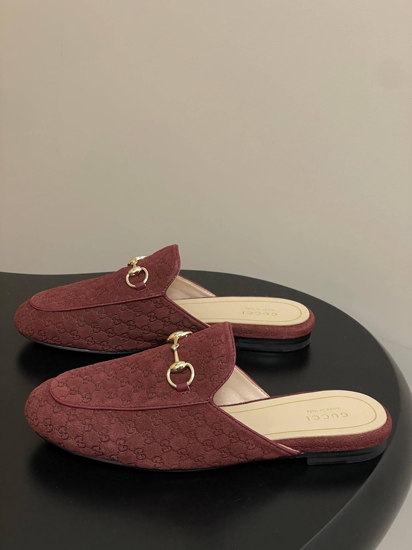 Gucci Princetown Double G Suede Mules – 2025 Fall Collection