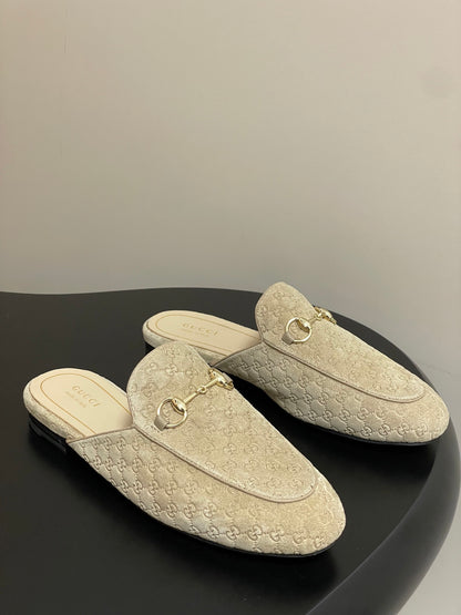 Gucci Princetown Double G Suede Mules – 2025 Fall Collection