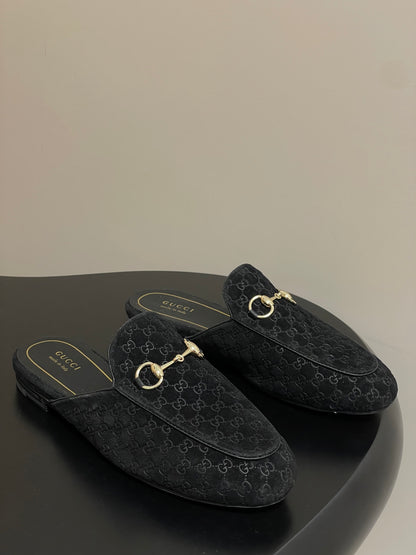 Gucci Princetown Double G Suede Mules – 2025 Fall Collection