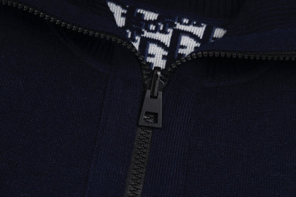 Dior Reversible Oblique Zipper Knit Cardigan – 25FW