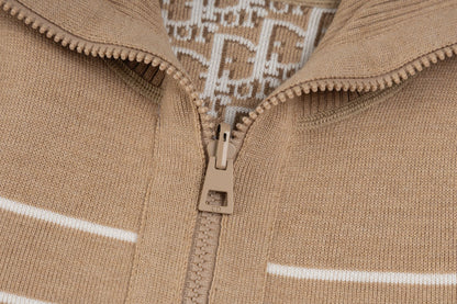 Dior Reversible Oblique Zipper Knit Cardigan – 25FW