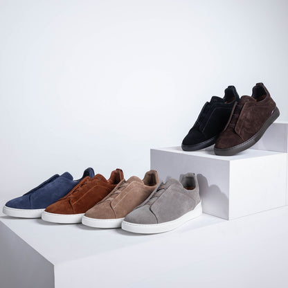 Zegna SECONDSKIN Triple Stitch Low-Top Sneakers