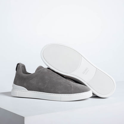 Zegna SECONDSKIN Triple Stitch Low-Top Sneakers