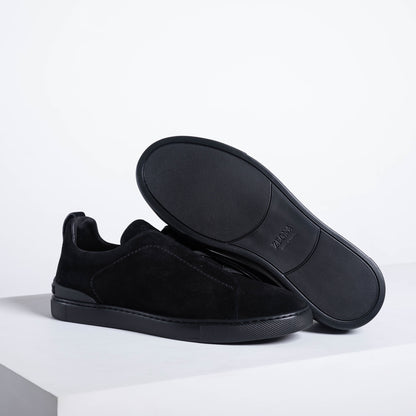 Zegna SECONDSKIN Triple Stitch Low-Top Sneakers