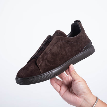 Zegna SECONDSKIN Triple Stitch Low-Top Sneakers