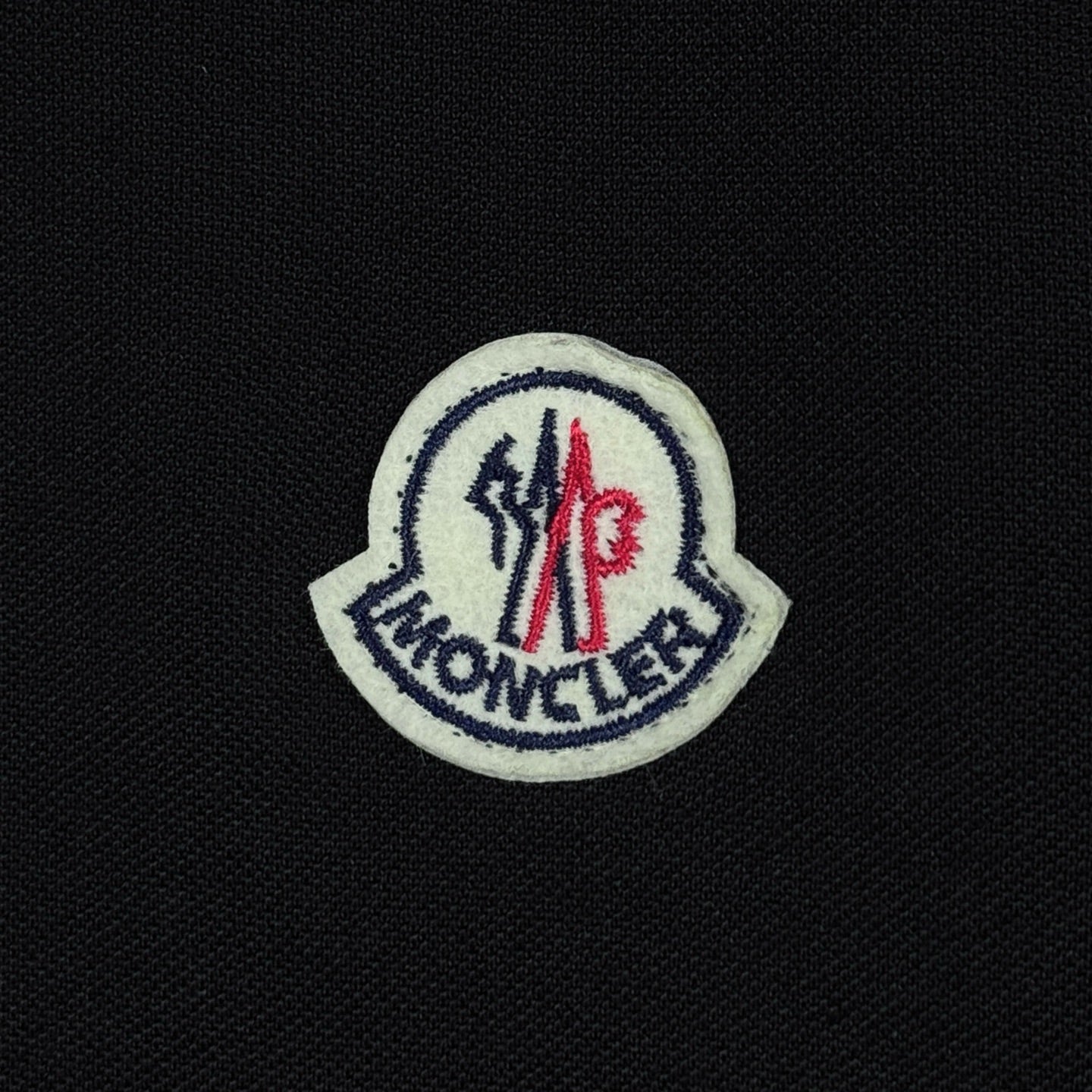 Moncler Classic Embroidered Long-Sleeve Polo Shirt