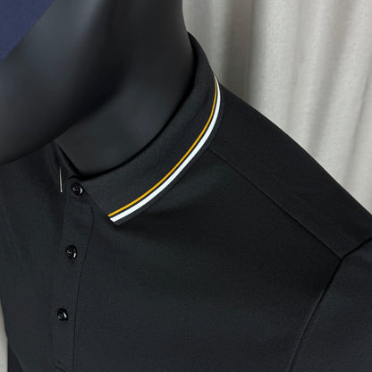 Moncler Classic Embroidered Long-Sleeve Polo Shirt
