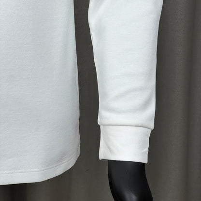 Moncler Classic Striped Collar Embroidered Long Sleeve Polo Shirt – Spring/Autumn Collection