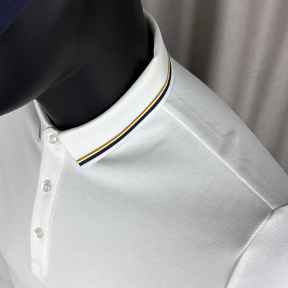 Moncler Classic Embroidered Long-Sleeve Polo Shirt