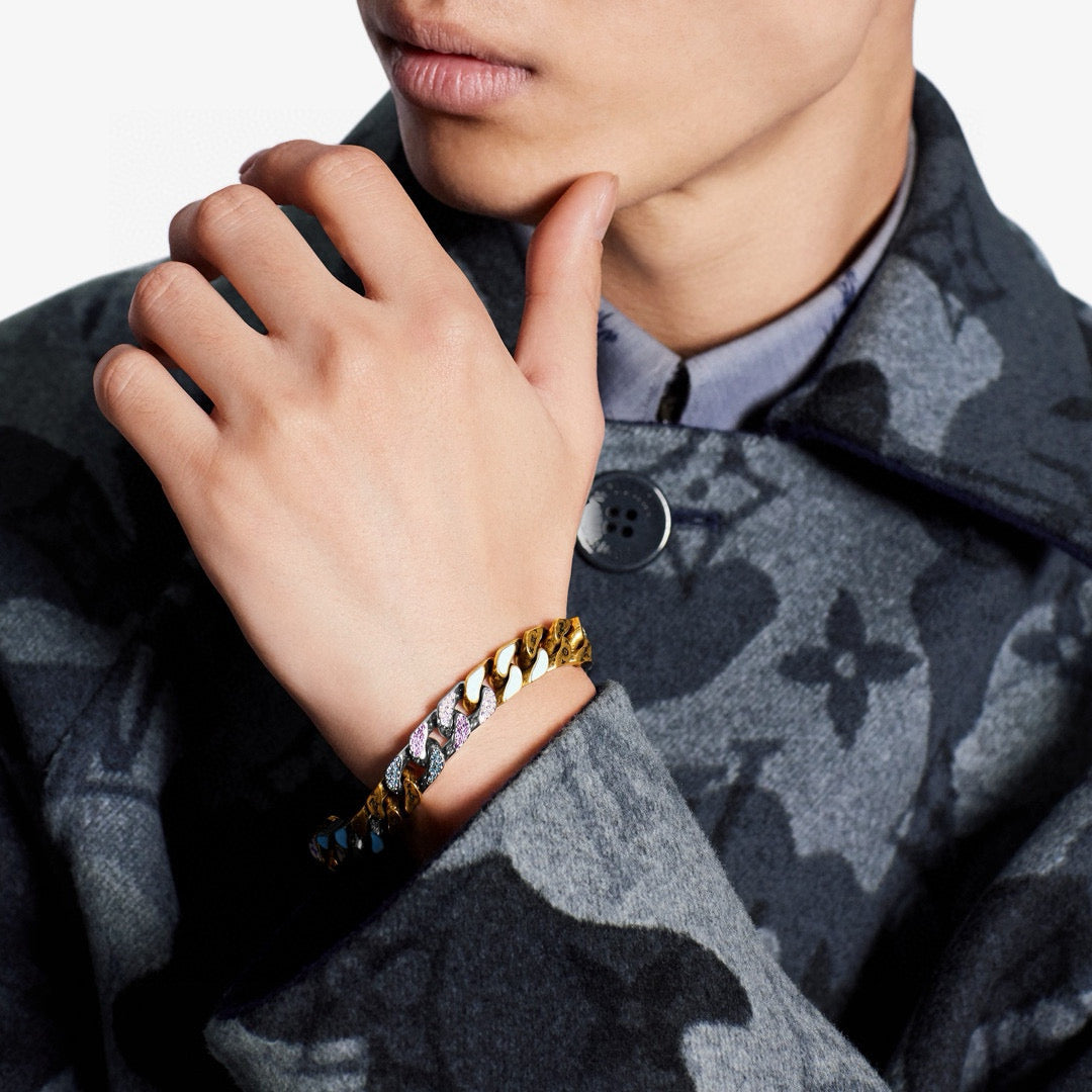 Louis Vuitton Chain Links Patches Monogram Bracelet – 2020 Autumn/Winter Collection