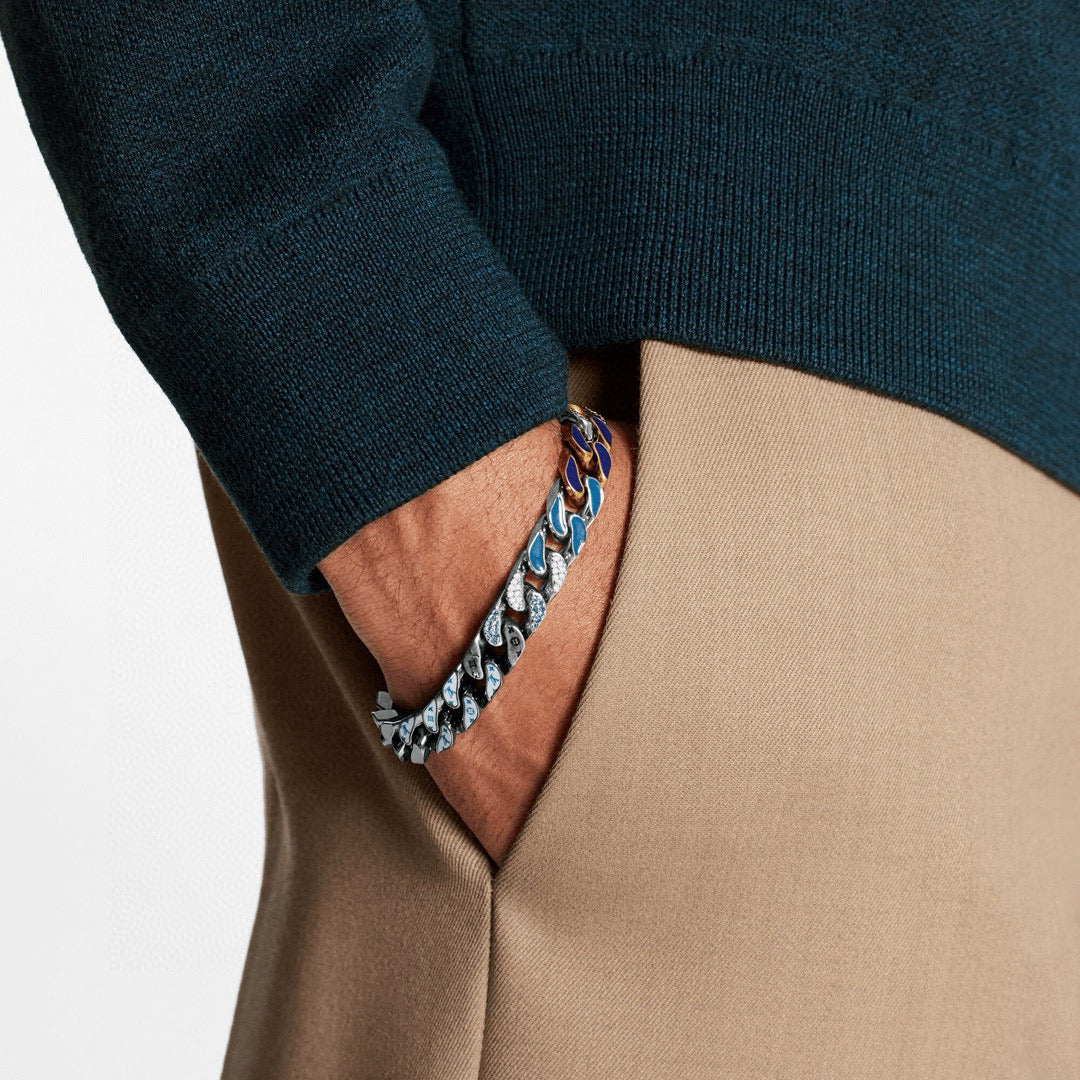 Louis Vuitton Chain Links Patches Monogram Bracelet – 2020 Autumn/Winter Collection
