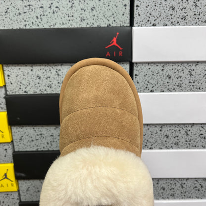 UGG Thick-Soled Low-Cut Fur Snow Boots