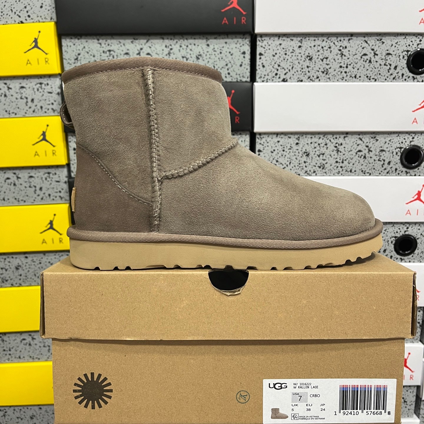 UGG Thick-Soled Low-Cut Fur-Lined Snow Boots