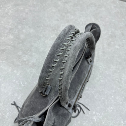 Balenciaga Le City Medium Suede Shoulder Bag