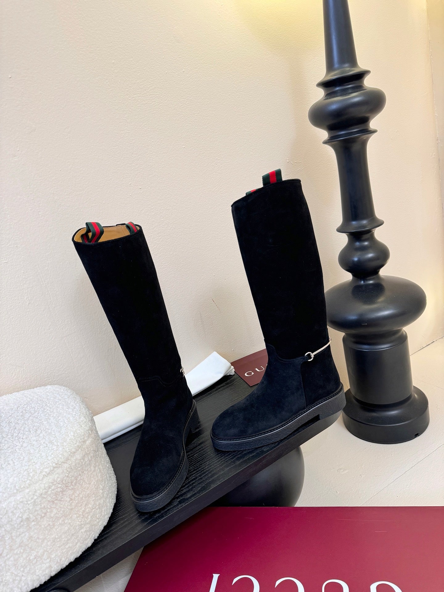 Gucci Runway Velvet Boots