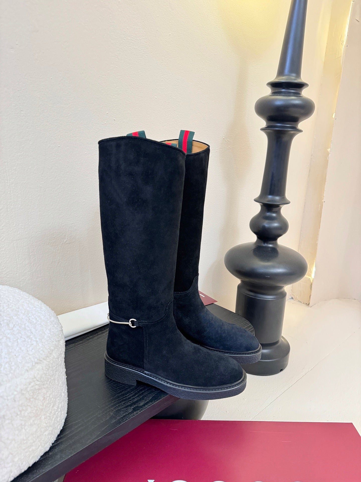 Gucci Runway Velvet Boots