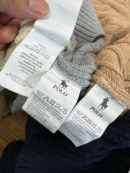 Ralph Lauren Polo V-Neck Cable Knit Cardigan