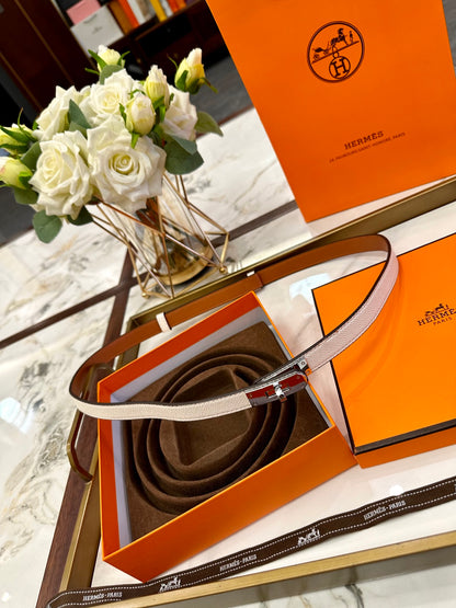 Hermès Slim Leather Belt – 2.0cm